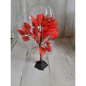 Large maple tree red fall Village accessory Xmas winter